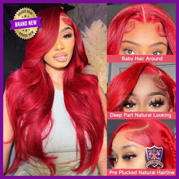 Human Hair Lace Front Wig 22 Inch Body Wave 200 Density Pre Plucked main image 5
